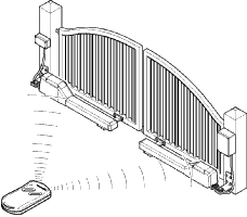 Zweifl�geliges Drehtor